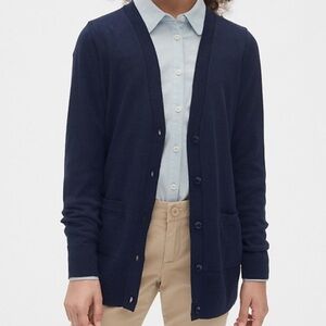 3/$10 GAP Dark Blue Kids Button Down Cardigan